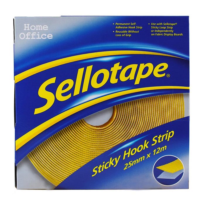 Sellotape Sticky Hook Strip Permanent 25mm x 12m CX1445179