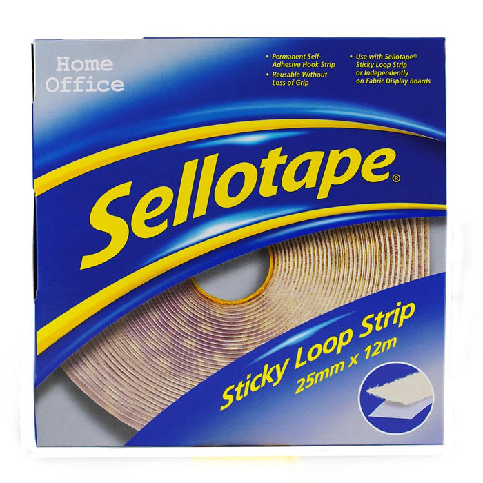 Sellotape Sticky Loop Strip Permanent 25mm x 12m CX1445182