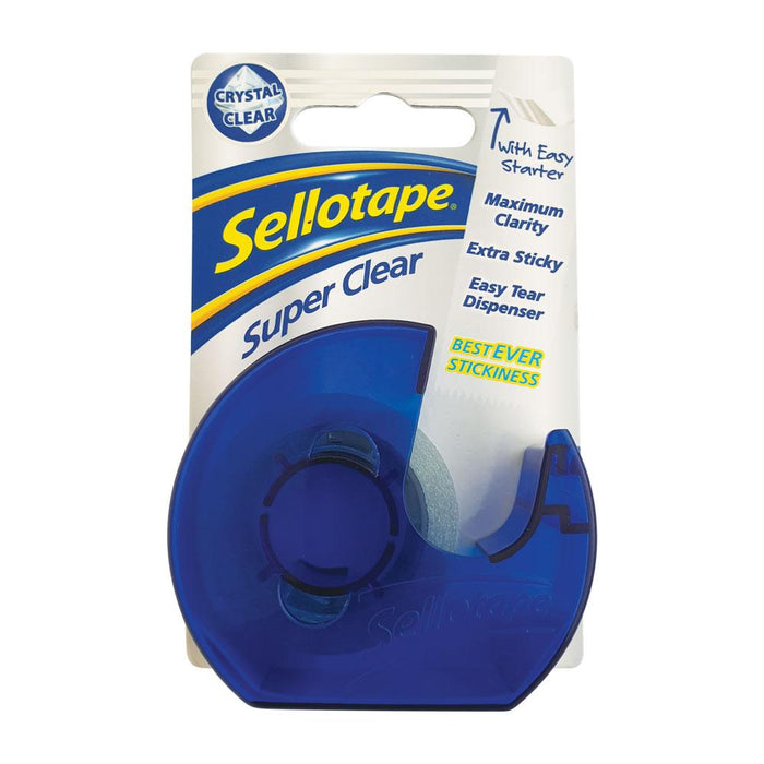 Sellotape Super Clear 18mm x 15m On Dispenser CX1765966