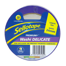 Sellotape Washi Premium+ Delicate 24mm x 50m CX2220024