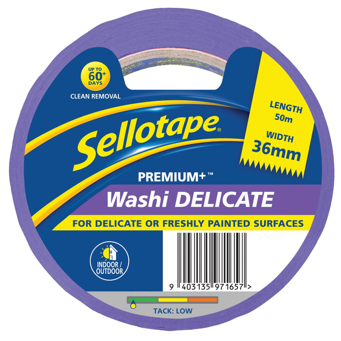 Sellotape Washi Premium+ Delicate 36mm x 50m CX2220036