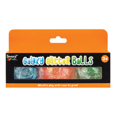 Sensory Sprouts Galaxy Glitter Balls Orange Set of 3 CX1002940