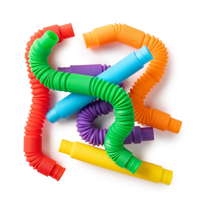 Sensory Sprouts Rainbow Pull Pipes Set of 6 CX1002931