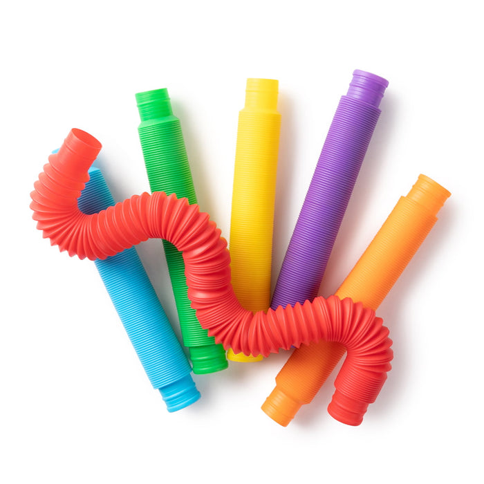 Sensory Sprouts Rainbow Pull Pipes Set of 6 CX1002931