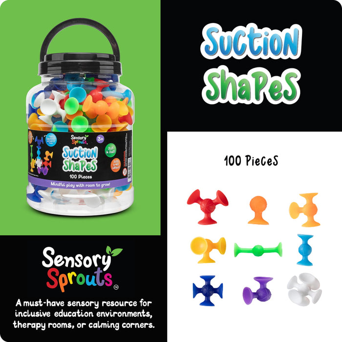 Sensory Sprouts Suction Pieces Jar of 100 CX1002925