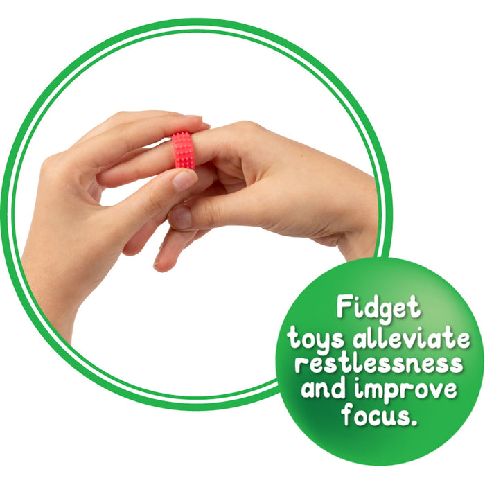 Sensory Sprouts Textured Fidget Rings Set of 12 CX1002918