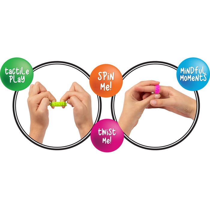 Sensory Sprouts Textured Fidget Rings Set of 12 CX1002918