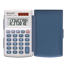 Sharp EL-243SB Dual Power Pocket Calculator with Cover FPEL243SB