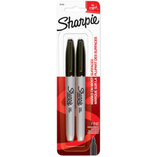 Sharpie Fine Point Permanent Marker, Black, Pack of 2 CD30162PP