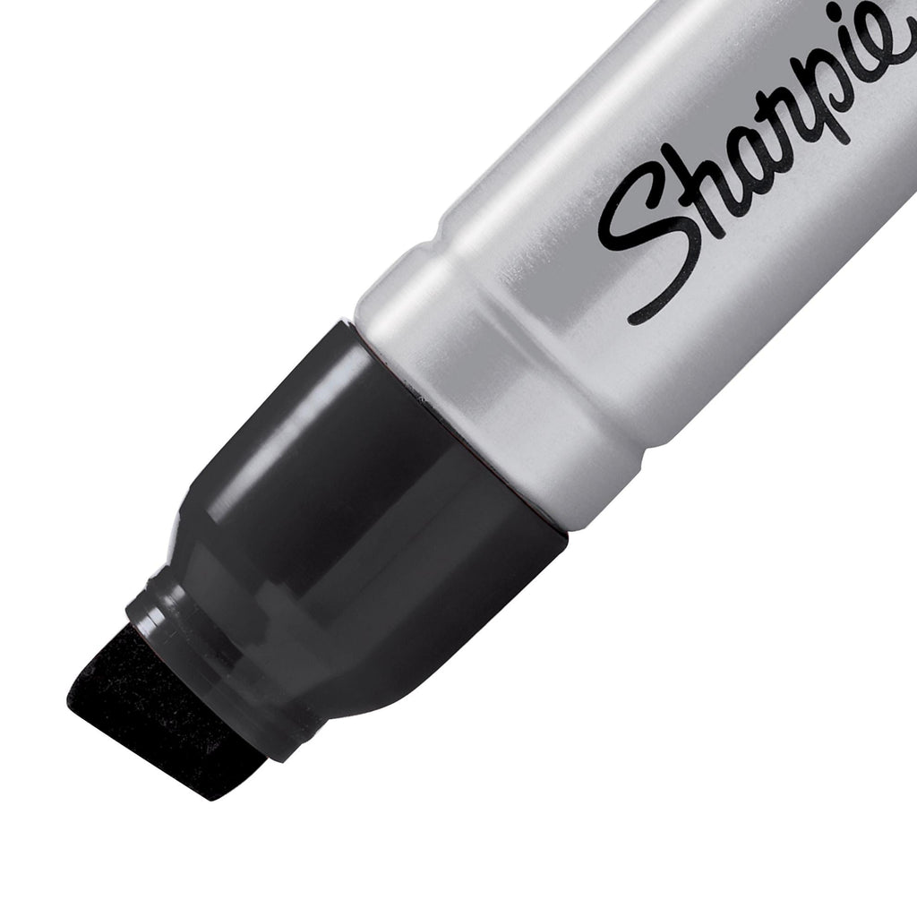 Sharpie Magnum Extra Wide Chisel Tip Permanent Marker, Black, Pack of ...