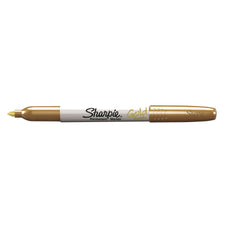 Sharpie Metallic Fine Permanent Marker, Metallic Gold, Pack of 12 (SH1823889) CD1823889