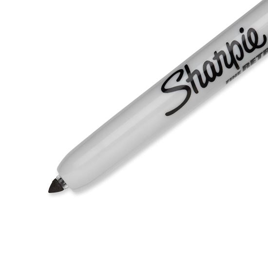 Sharpie Retractable Permanent Marker, 1.0mm Fine Bullet, Black, Pack of 12 CD2212134