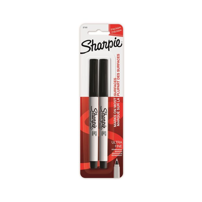Sharpie Ultra Fine Point Permanent Black Colour Marker, 2-Pack CD37161PP