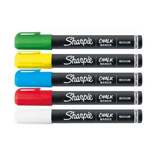Sharpie Wet Erase Chalk Marker, Pack of 5 CD2103011