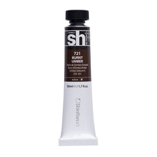ShinHan SH Oil Colour Paint 50ml Burnt Umber 721 CXSH10633000721