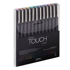ShinHan Touch Liner Marker Set 0.1mm Assorted Colours 12 Pack CXSH4105012
