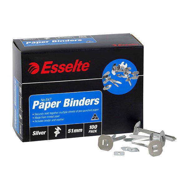 Silver Paper Fastener / Binder 51mm x 100 AO0006470