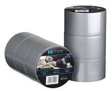Silver PVC Utility Duct Tape 48mm x 30mt x 150mu x 30 Rolls MPH13472