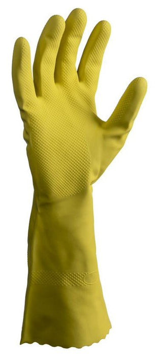 Silverlined Latex Yellow Rubber Gloves 70.0g x 192's Pack - Extra Extra Large (2XL) MPH29500