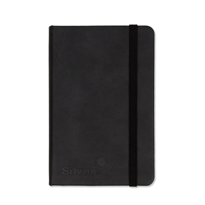 Silvine Executive Notebook A6 160 Pages Lined Black CX196BK