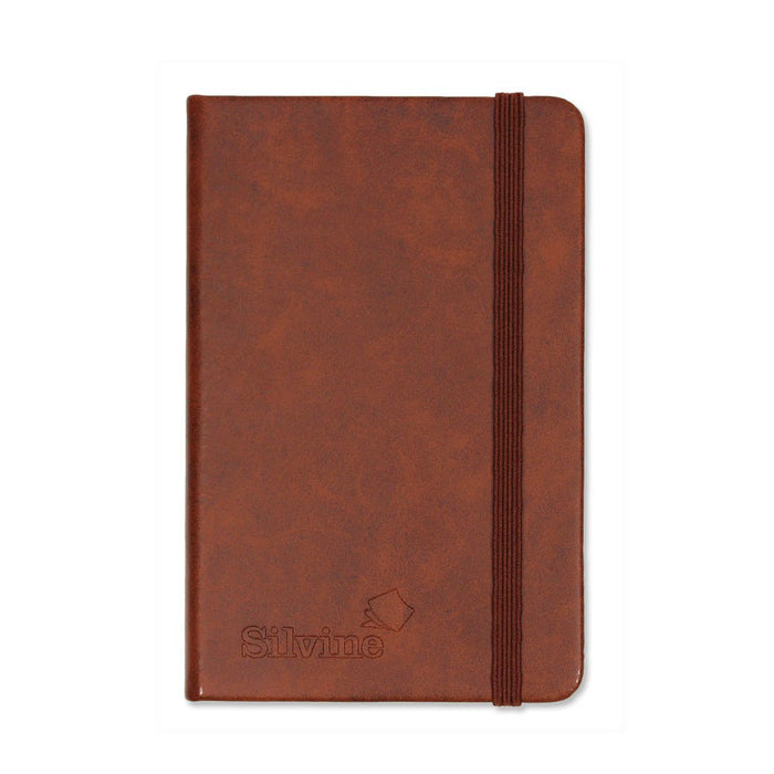 Silvine Executive Notebook A6 160 Pages Lined Tan CX196TN