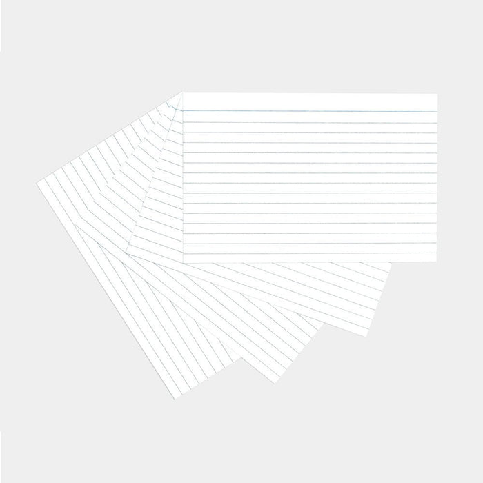 Silvine Record Cards 6 x 4 Ruled White CX564W