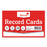 Silvine Record Cards 8 x 5 Ruled White CX585W