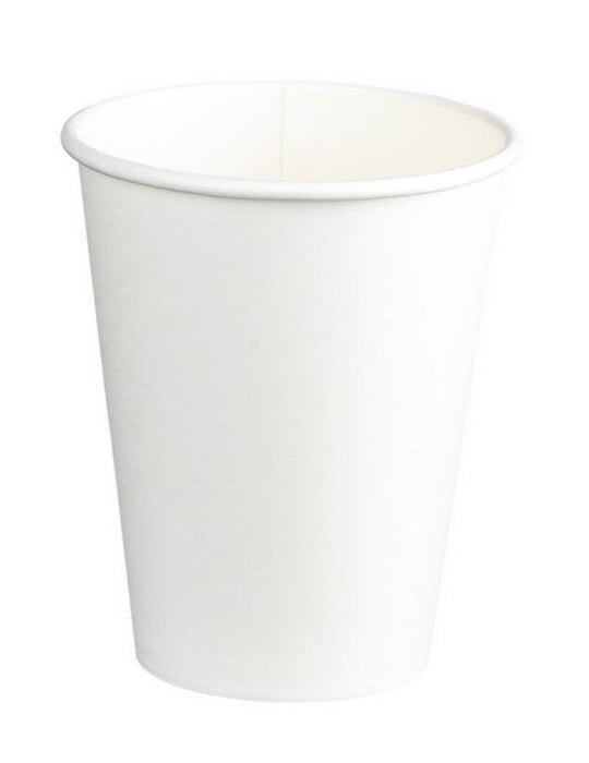 Single Wall PE Paper Cups, White, 12oz, 390ml x 1000's pack MPH16035