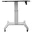 Sit Stand Mobile Workstation - Rolling Desk - One-Touch Height Adjustment with Lock - Standing Desk Converter - Mobile Desk IM4085993