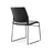 Soho Visitor & Conference Chair with Seat Pad, Black Frame, Black Pad MG_SOHOBPAD_BK