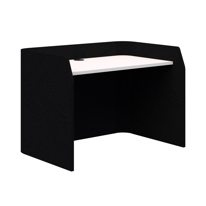 Sonic Focus Desk Acoustic Desk, 850mm High x 1200mm Long x 800mm Deep, Choice of colours Black Snow AT1504-3900032