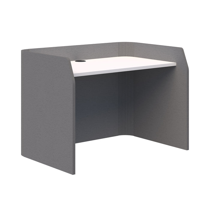 Sonic Focus Desk Acoustic Desk, 850mm High x 1200mm Long x 800mm Deep, Choice of colours Grey Snow AT1504-39000310
