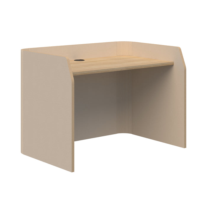 Sonic Focus Desk Acoustic Desk, 850mm High x 1200mm Long x 800mm Deep, Choice of colours Natural Classic Oak AT1504-39000321