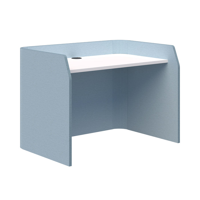 Sonic Focus Desk Acoustic Desk, 850mm High x 1200mm Long x 800mm Deep, Choice of colours Peacock Green Snow AT1504-39000317