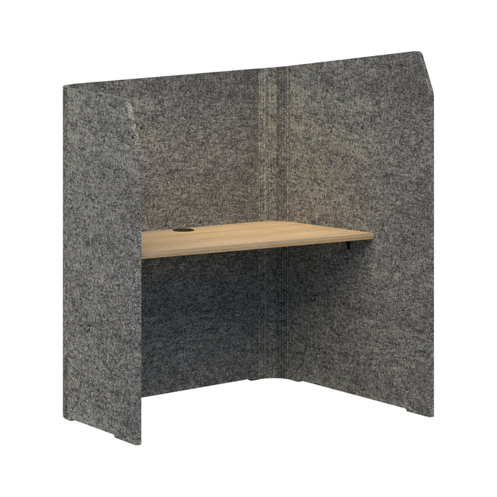 Sonic Focus Pod Desk, Right Hand, 1300/1500mm High x 1200mm Long x 1000/625mm Deep, Choice of colours Marble Classic Oak AT1504-36000342