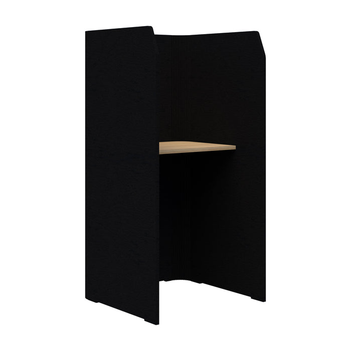 Sonic Focus Standup Pod Acoustic Desk, 1800mm High x 900mm Long x 850mm Deep, Choice of colours Black & Classic Oak AT1504-3800035