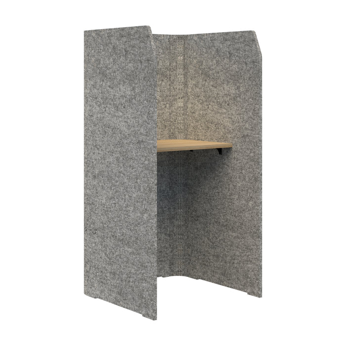 Sonic Focus Standup Pod Acoustic Desk, 1800mm High x 900mm Long x 850mm Deep, Choice of colours Marble & Classic Oak AT1504-38000318