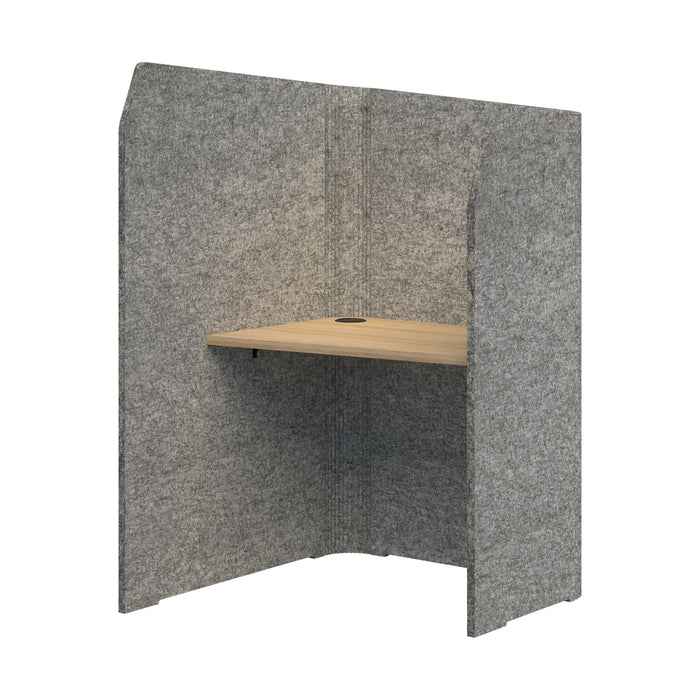 Sonic Mini Focus Pod Desk, Left Hand, 1500/1300mm High x 900mm Long x 1000/625mm Deep, Choice of colours Marble & Classic Oak AT1504-37000330