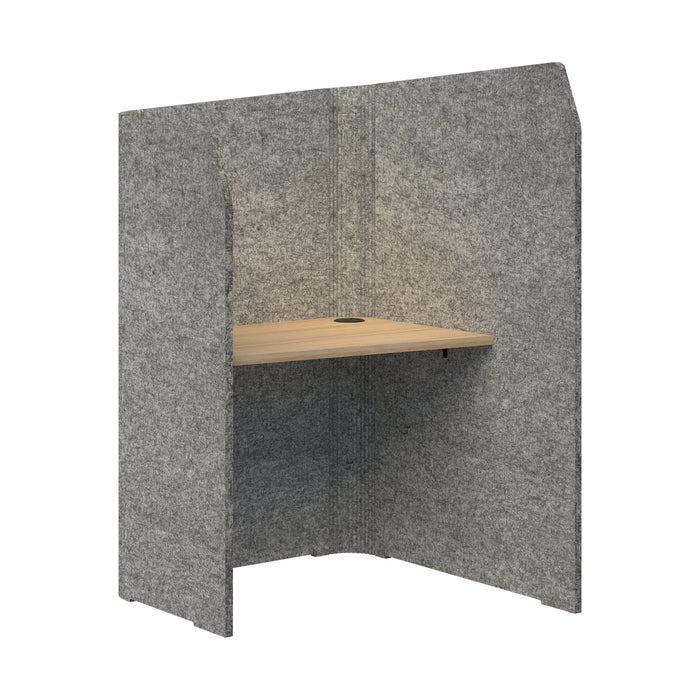 Sonic Mini Focus Pod Desk, Right Hand, 1300/1500mm High x 900mm Long x 1000/625mm Deep, Choice of colours Marble & Classic Oak AT1504-37000342