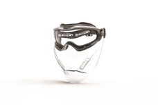 Spartan Goggle With Visor, Grey Frame Titanium Clear Lens RM220GCV