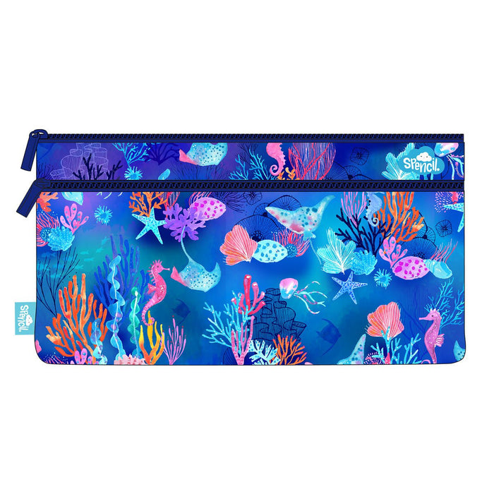 Spencil Coral Garden Pencil Case 340 X 170mm CX113922