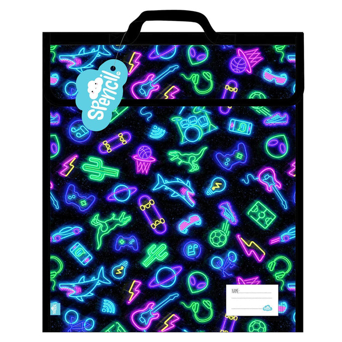 Spencil Neon Life Homework Bag Extra Large 370 x 450mm CX113914