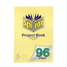 Spirax 144 A4 Project Book, 8mm Ruled, 96 Pages x 10's pack AO56144