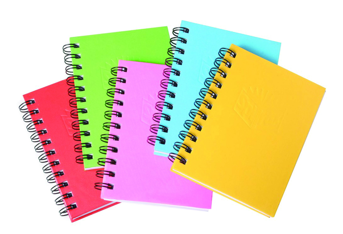 Spirax 510 Hard Cover Book, A6 Size, 200 Pages, Assorted Colour Covers, Pack of 5 AO56510A