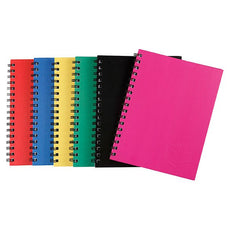 Spirax 511 Assorted Colour Hard Cover 225mm x 175mm 200 pages Notebook x 4's pack AO56511A