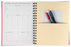 Spirax 511 Pink Hard Cover 225mm x 175mm 200 pages Notebook x 5's pack AO56511P
