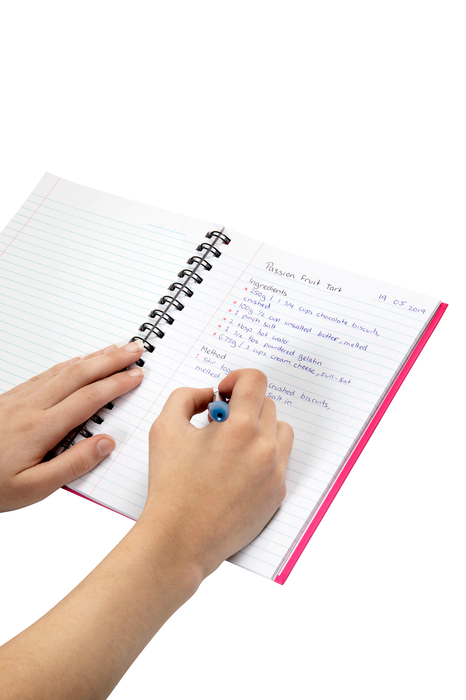 Spirax 511 Pink Hard Cover 225mm x 175mm 200 pages Notebook x 5's pack AO56511P