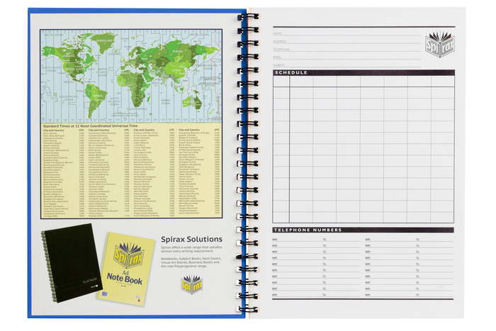 Spirax 512 A4 Blue Hard Cover Book 200 Page x Pack of 5 AO56512B