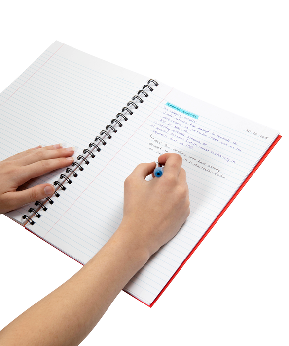Spirax 512 A4 Red Hard Cover Book 200 Page x Pack of 5 AO56512R