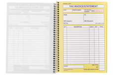 Spirax 555 Invoice & Statement Book, Duplicate, 207mm x 144mm AO40897